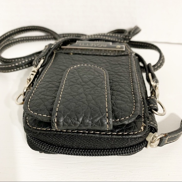 Rossetti Faux Leather Wallet Crossbody Bag Credit Card Organizer Fully Lined 🖤 - Picture 8 of 13